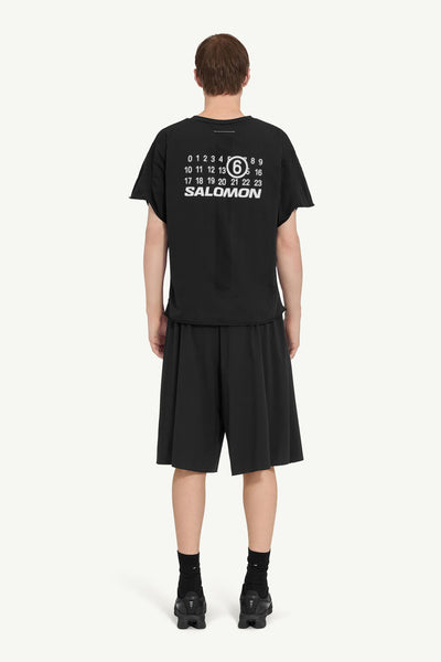 MM6×SALOMON エムエムシックス×サロモン シームレス Tシャツ MM6 x SALOMON T-SHIRT Deep Black（エムエムシックス x