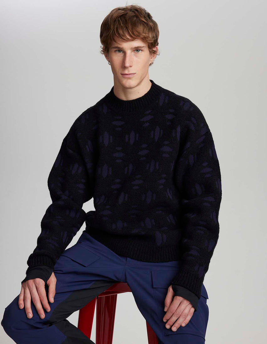 Snowflake Cashmere Crew