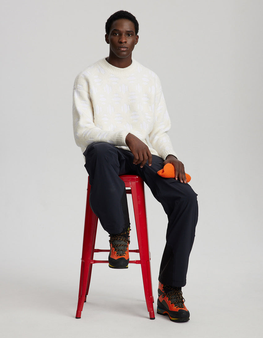 Snowflake Cashmere Crew