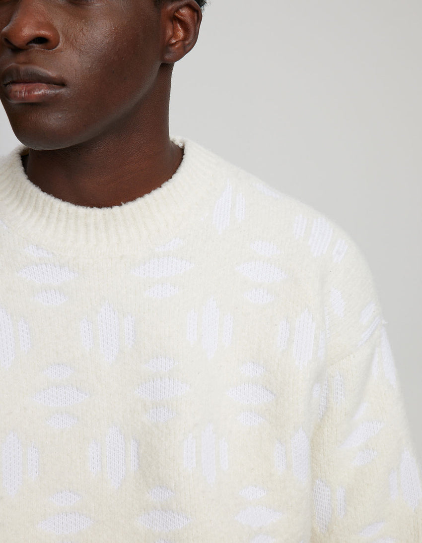 Snowflake Cashmere Crew