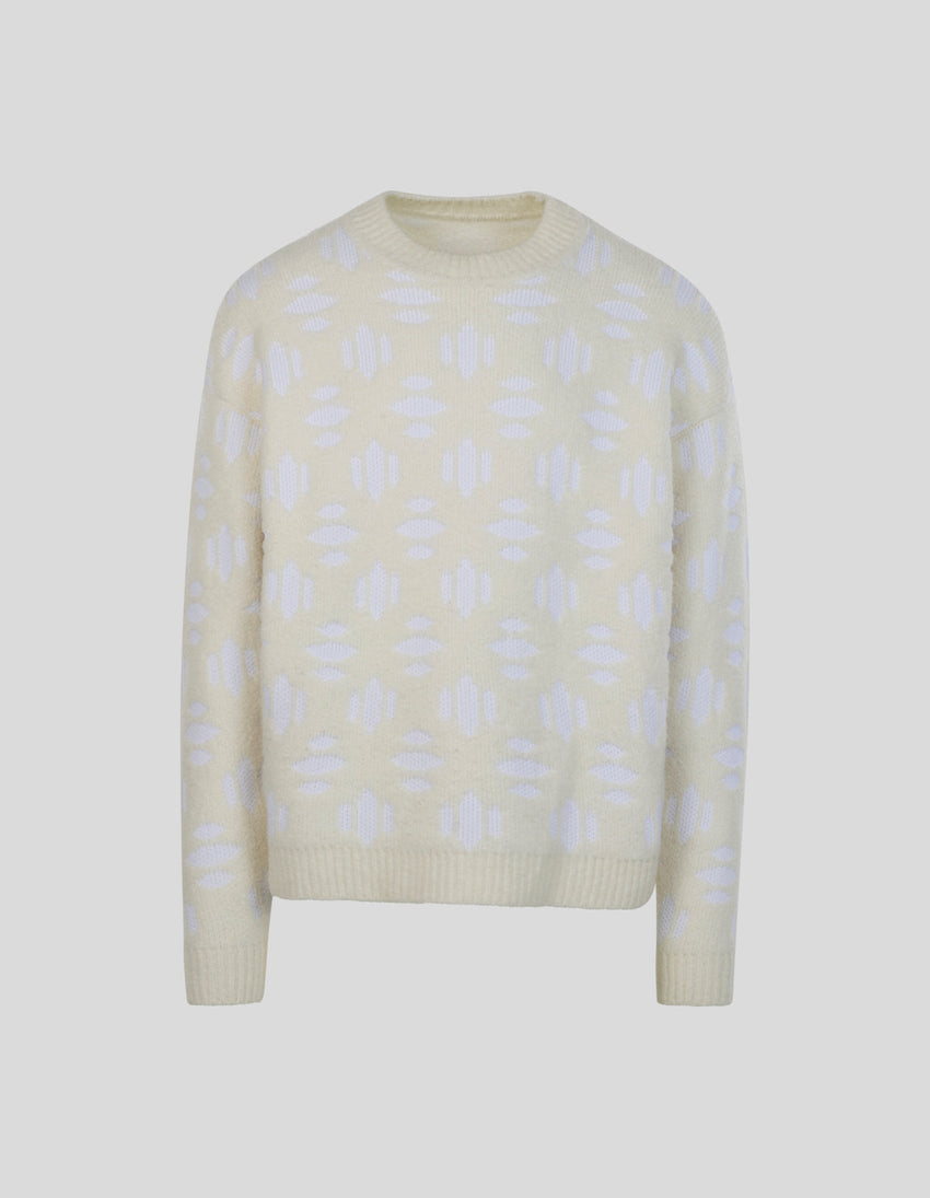 Snowflake Cashmere Crew