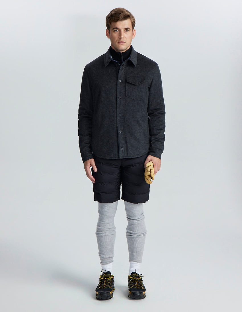 aztech mountain Lenado Cashmere Shirt Jacket anthracite