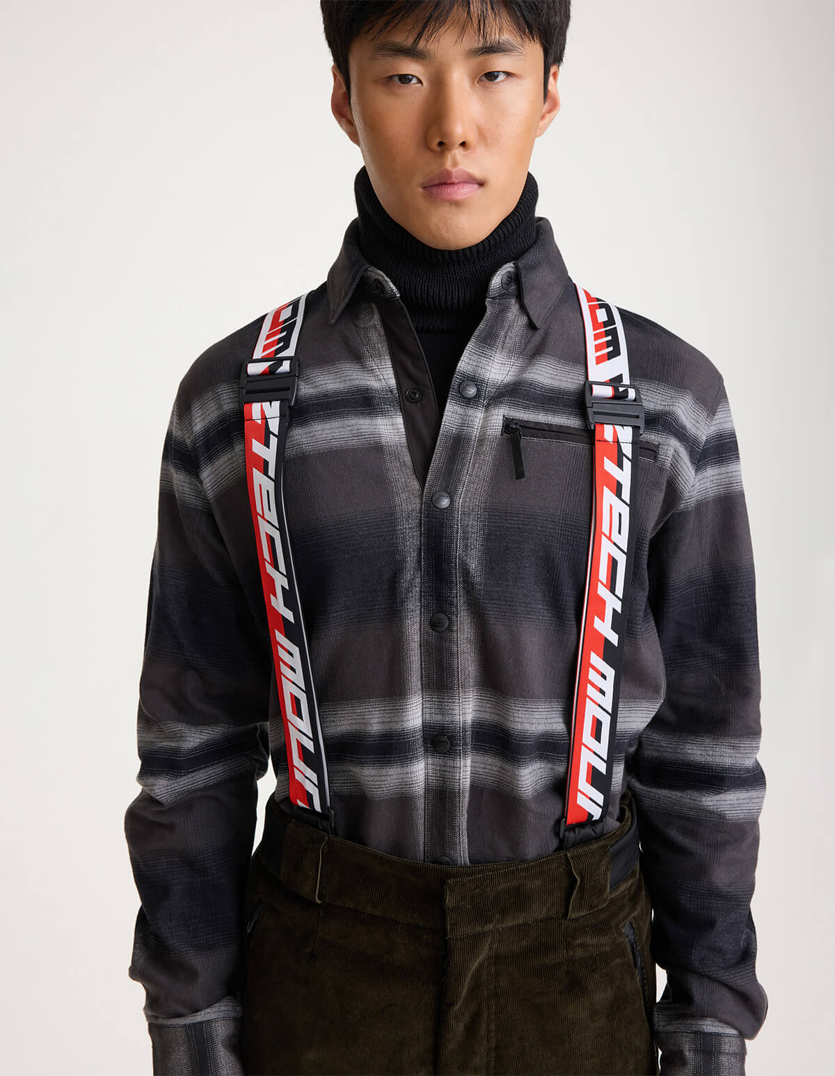 Loge Peak Ski Shirt #Color_Black_White_Multi