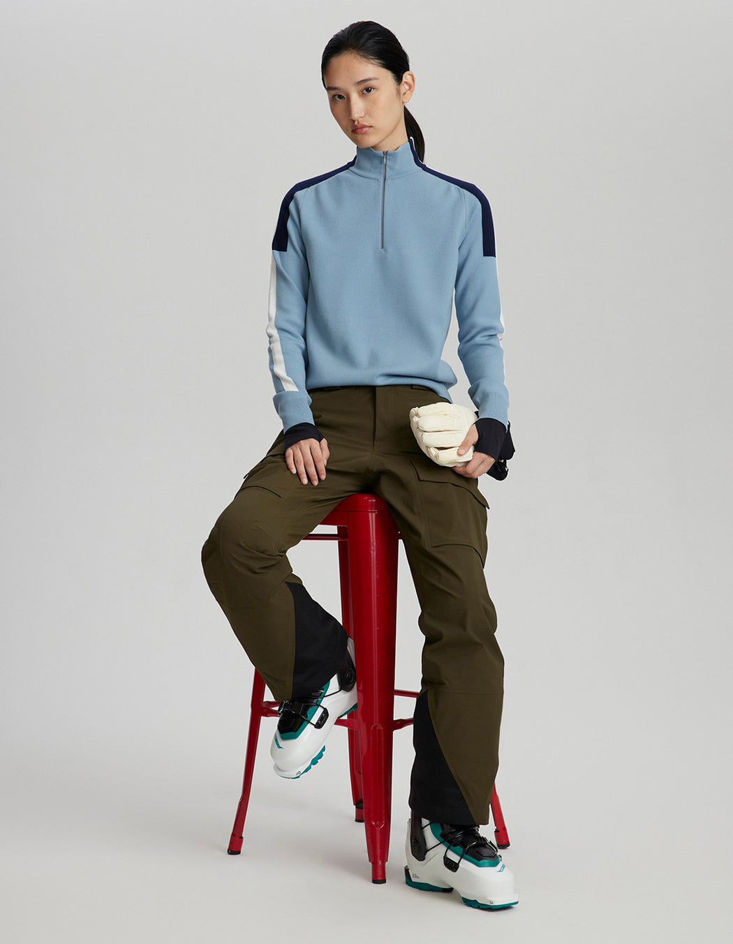 Caroline Mock Neck Pullover