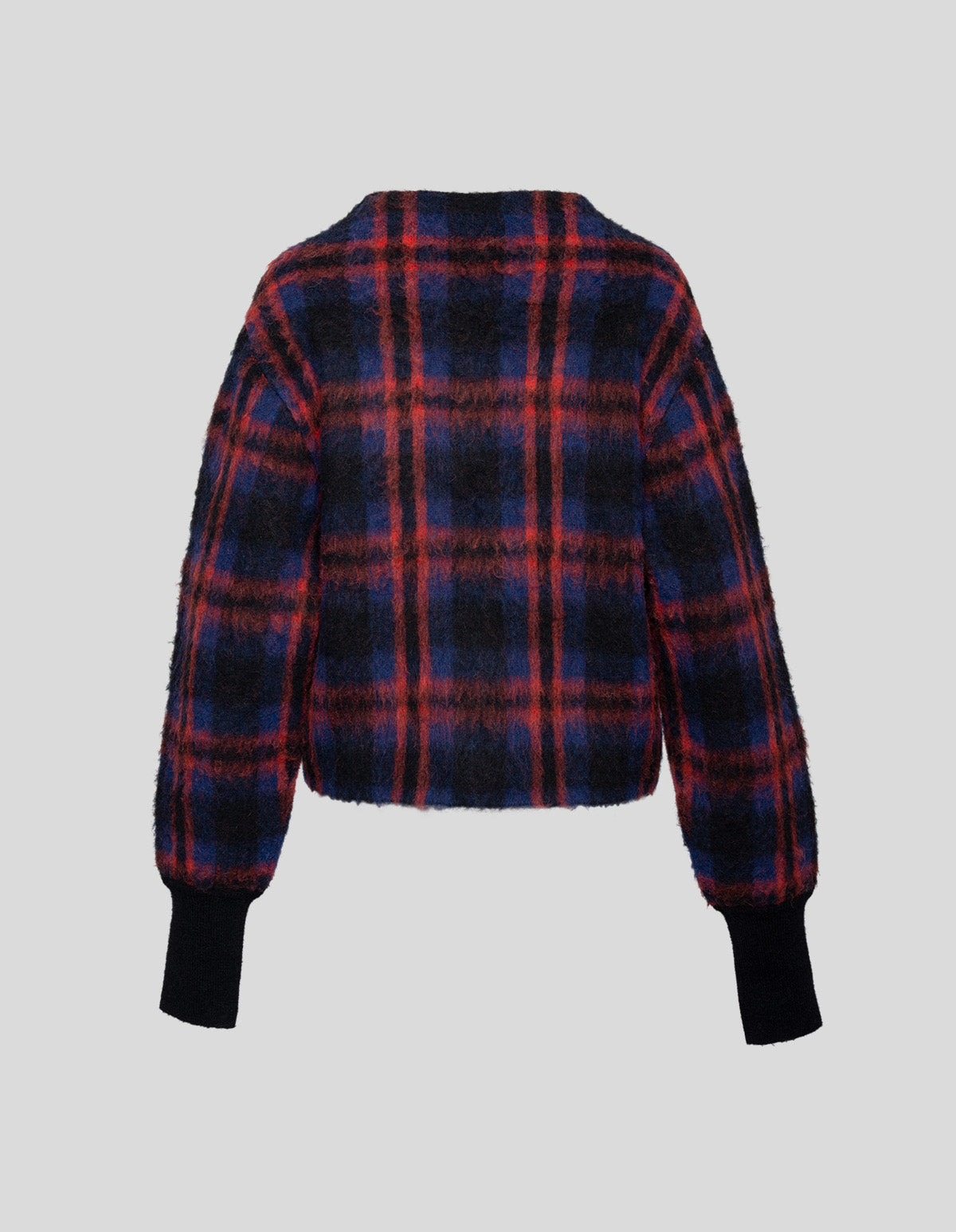 Eli Brushed Crew Sweater #Color_Mad_Plaid_Red_Multi