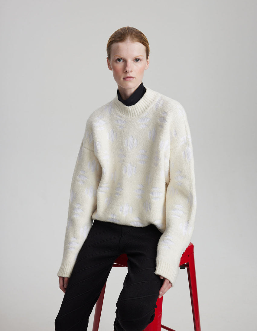 Snowflake Cashmere Sweater