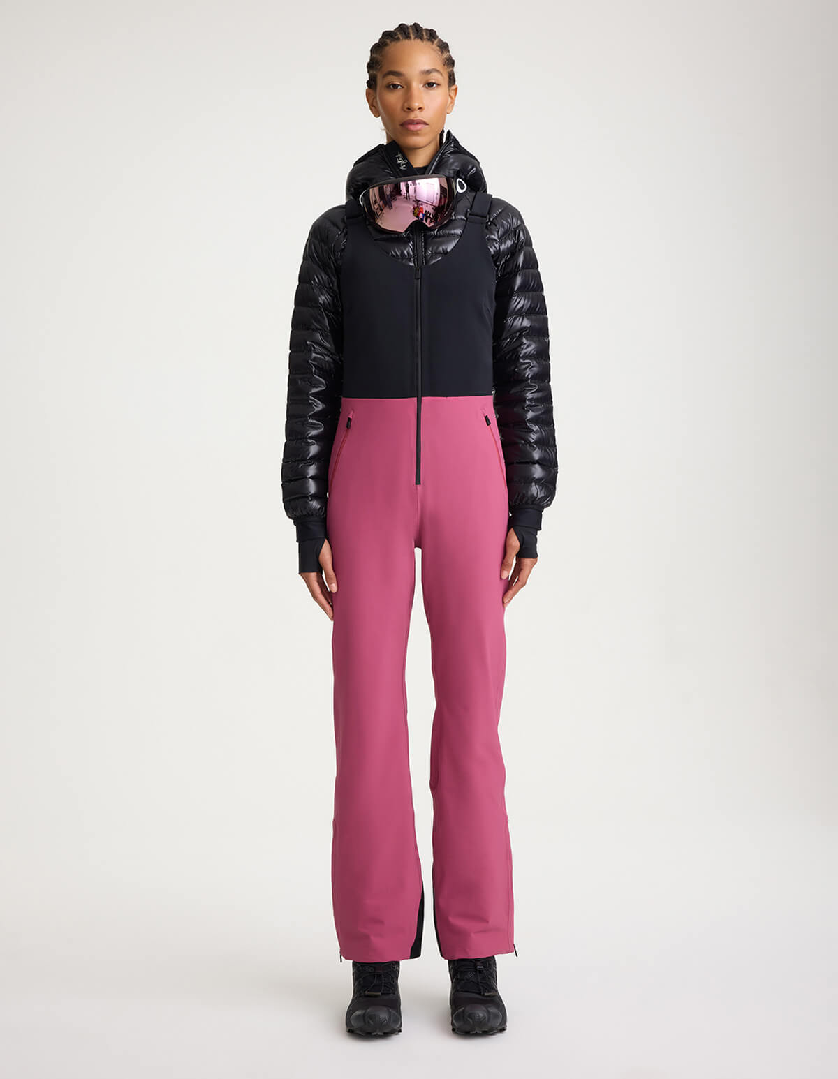 Top To Bottom Bib Pant #Color_Bougainvillea
@hover
