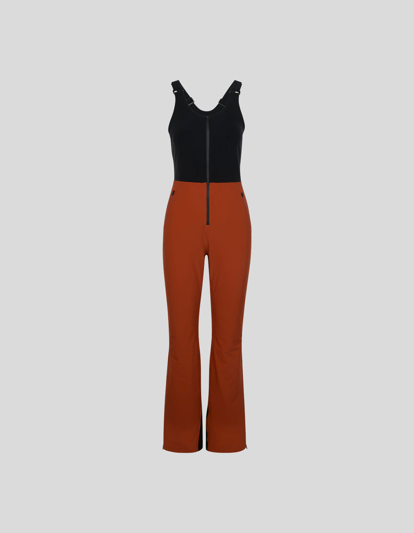 red bib pants womens
