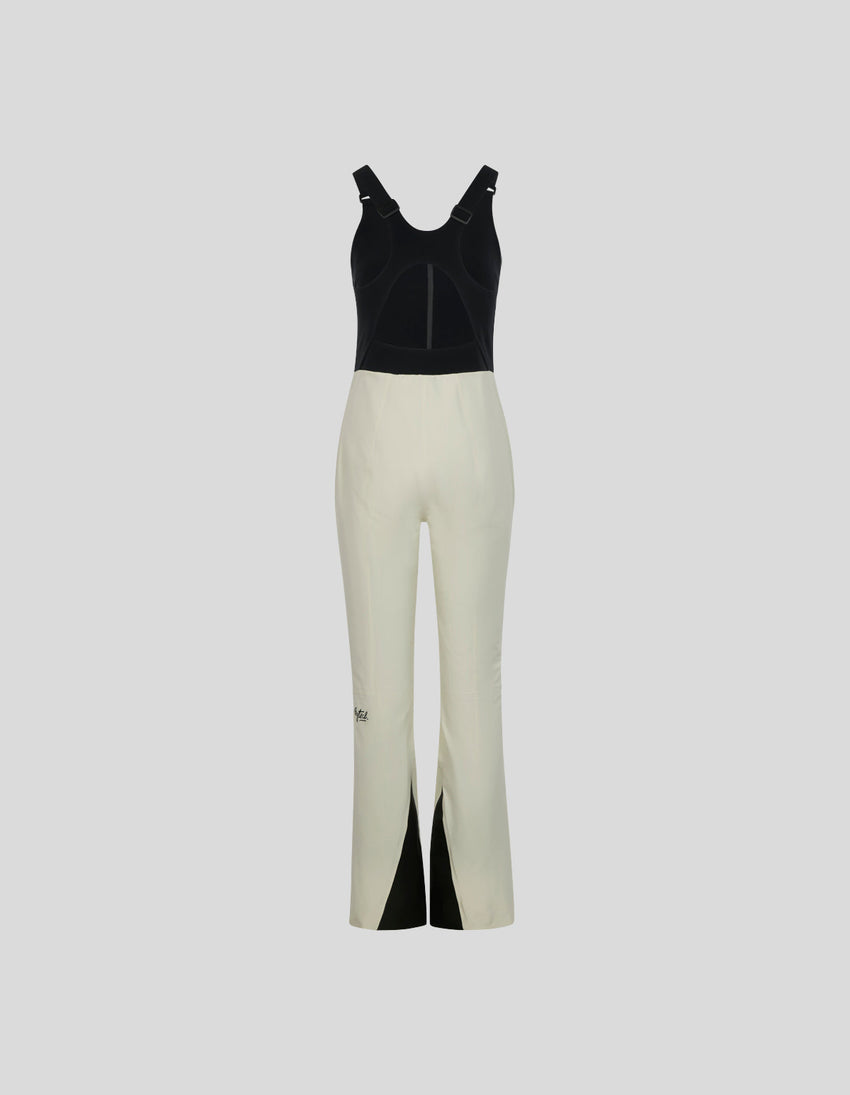 back white bib ski pants