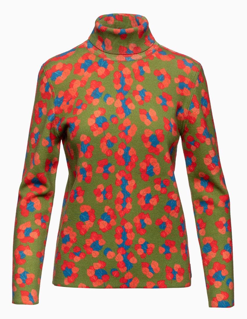 Matterhorn Leopard Turtleneck