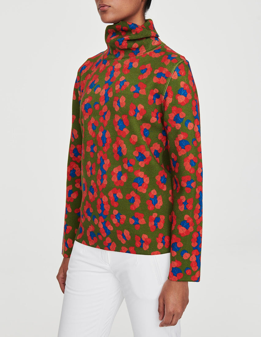 Matterhorn Leopard Turtleneck