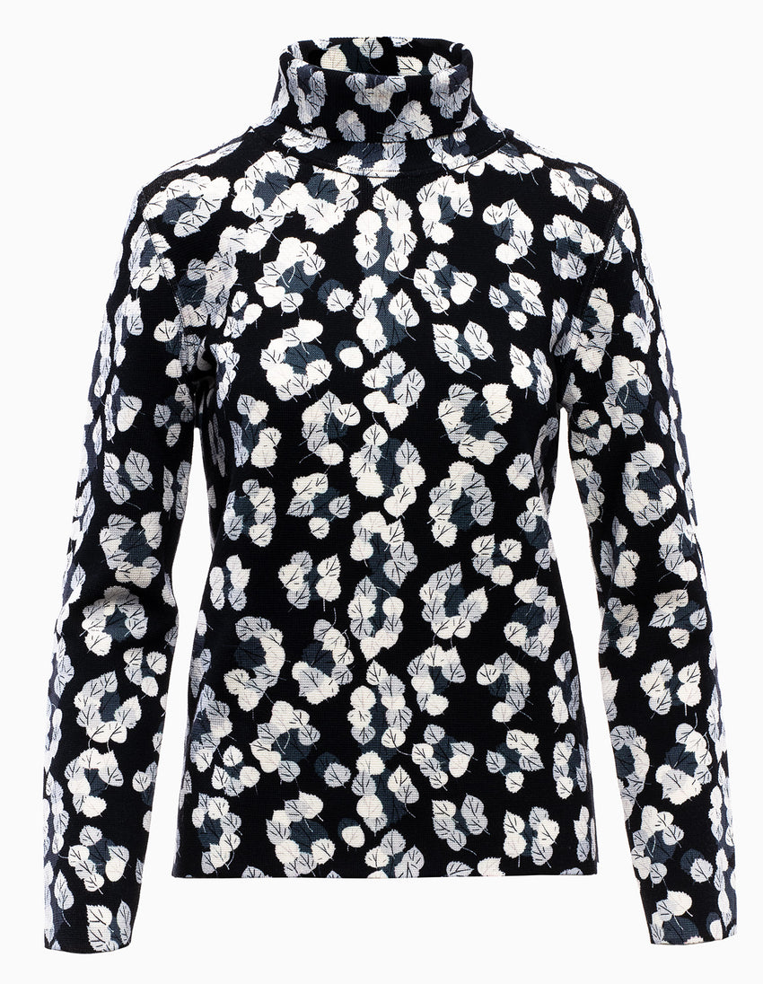 Matterhorn Leopard Turtleneck