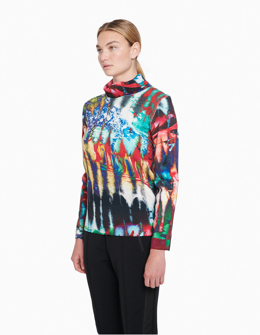 Matterhorn Tie Dye Turtleneck